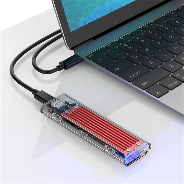 Orico TCM2-C3-RD/18/ USB-C 3.1 -> M.2 NVMe Külső M.2 ház Piros