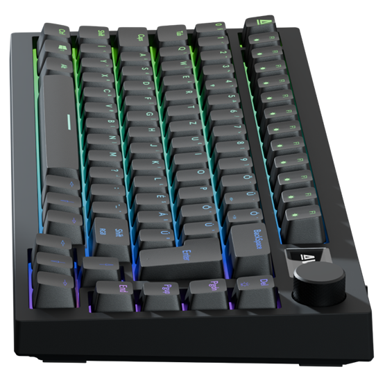  AVAX GM02 PRO 75% Gasket RGB tri-mode mechanikus billentyűzet Gateron piros switch