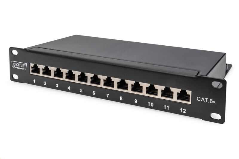 Digitus 12-port Patch Panel 1U Fekete