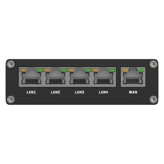 Teltonika 5xRJ45 port  USB  digitális I/O RutOS RMS router