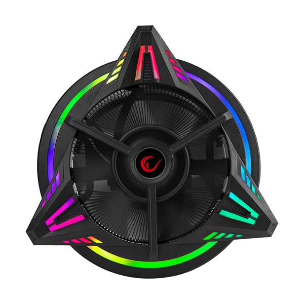 Rampage CPU Cooler  RM-C03 COOLBLADE  max 28dB  4 pin csatlakozó  8cm RGB LED