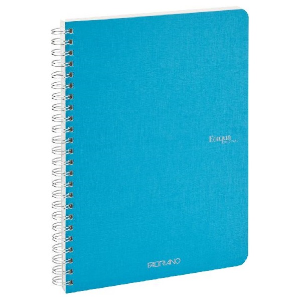 Fabriano Ecoqua A5 70lapos türkiz sima spirálfüzet Fabriano Ecoqua A5 70lapos türkiz sima spirálfüzet