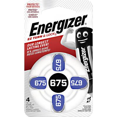 ZA675 hallókészülék elem, cink-levegő, 1,4V, 635 mAh, 4 db, Energizer ZA675, PR44 ZA675 hallókészülék elem, cink-levegő, 1,4V, 635 mAh, 4 db, Energizer ZA675, PR44