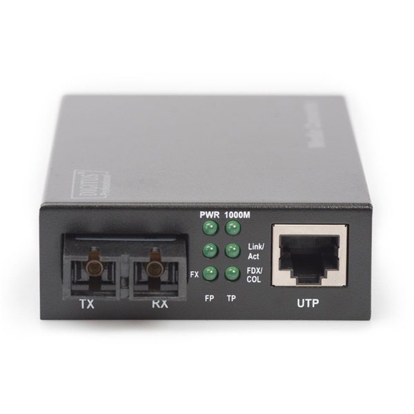 Digitus Gigabit Ethernet média konverter SC / RJ45  (DN-82120-1)