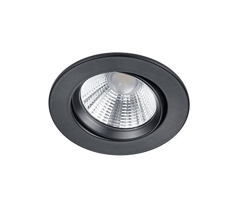 Trio 650510132 Pamir 5W 345lm 3000K süllyesztett lámpatest fekete