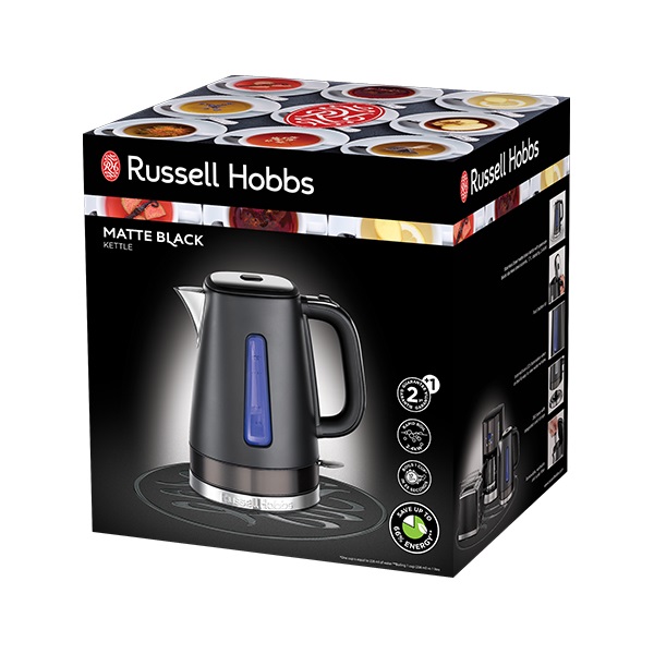 Russell Hobbs 26140-70/RH Matte Black fekete vízforraló Russell Hobbs 26140-70/RH Matte Black fekete vízforraló