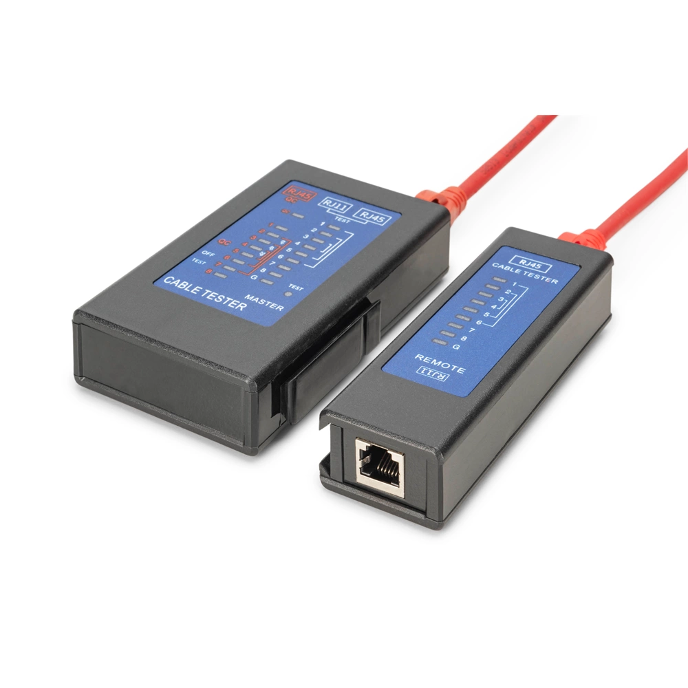 Digitus DN-14001-2 hálózati kábelteszter Fekete
