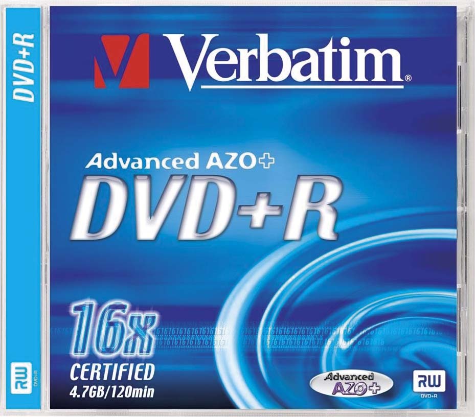 Verbatim DVD+R 4.7GB 16x nyomtatható DVD lemez
