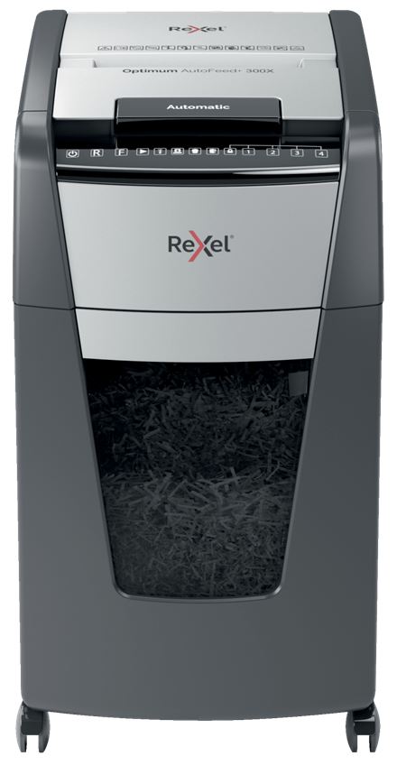 Rexel Optimum Autofeed+ 300X automata konfetti iratmegsemmisítő 