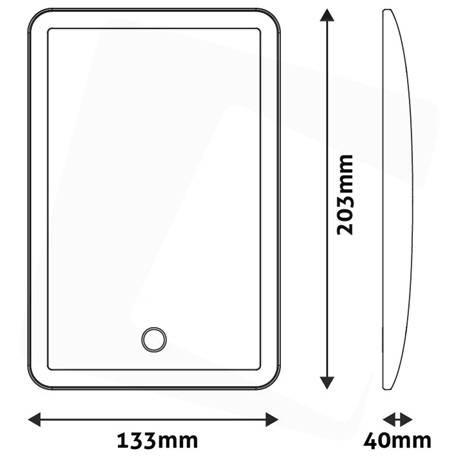 Avide ABLDL-M-3.5W LED ASZTALI LÁMPA VILÁGÍTÓS SMINKTÜKÖR 3.5W
