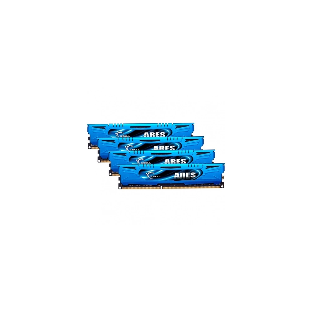 G.SKILL Ares DDR3 2400MHz CL11 32GB Kit4 (4x8GB) Intel XMP Memória Kék