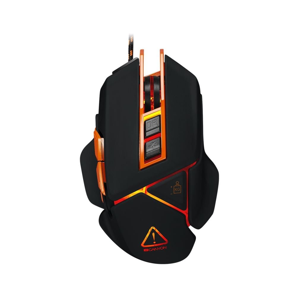 Canyon CND-SGM6N Hazard optikai egér fekete-narancssárga USB Canyon CND-SGM6N Hazard optikai egér fekete-narancssárga USB