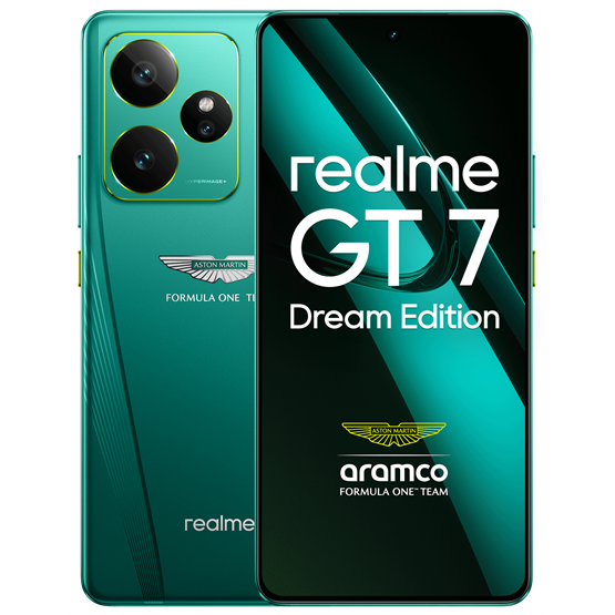 Realme GT 7 Dream Edition 512GB DualSIM Okostelefon Aston Martin zöld