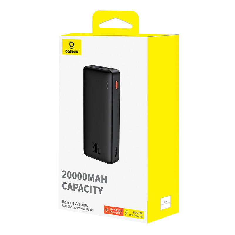Baseus Airpow powerbank 20000mAh 20W Fekete 