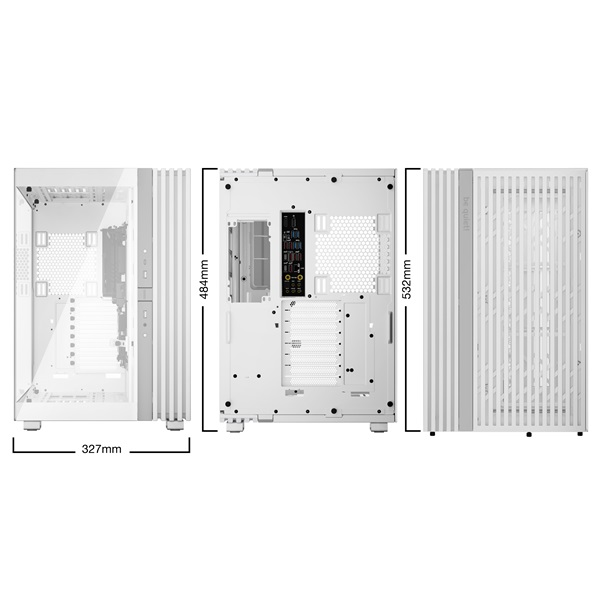 Be Quiet! LIGHT BASE 900 DX White  ATX  edzett üveg oldallap Számítógépház Fehér 