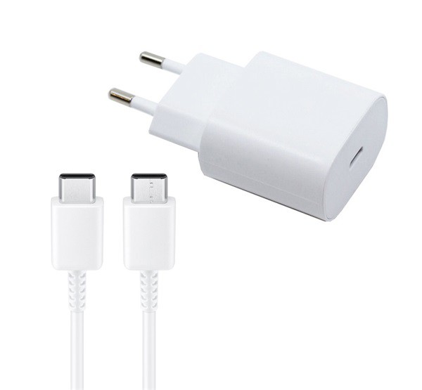 SAMSUNG hálózati töltő Type-C aljzat (5V / 3000mA, 25W, PD gyorstöltés támogatás + EP-DA705BWE Type-C kábel) FEHÉR (EP-TA800EWE + ... SAMSUNG hálózati töltő Type-C aljzat (5V / 3000mA, 25W, PD gyorstöltés támogatás + EP-DA705BWE Type-C kábel) FEHÉR (EP-TA800EWE + ...