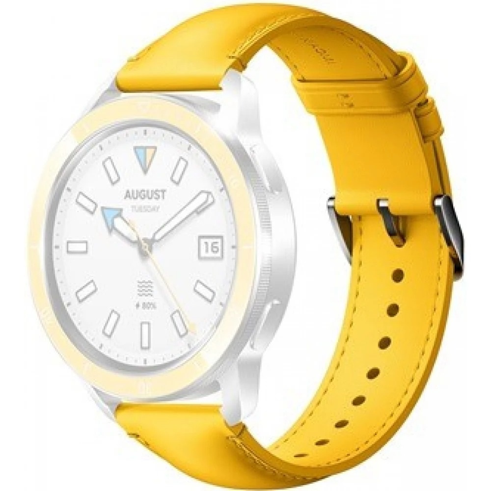 Xiaomi Watch Strap bőr szíj BHR7881GL Sárga
