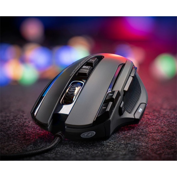 The G-Lab  KULT NITRO CORE RGB LED Gamer Egér fekete 