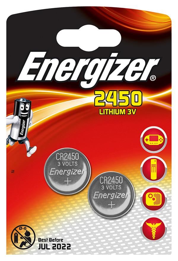 Energizer gombelem 3V CR2450 (2db/csomag) (7638900103816) Energizer gombelem 3V CR2450 (2db/csomag) (7638900103816)
