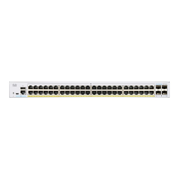 Cisco CBS350-48P-4G 48x GbE PoE+ LAN 4x SFP port L3 menedzselehtő PoE+ switch (CBS350-48P-4G-EU)