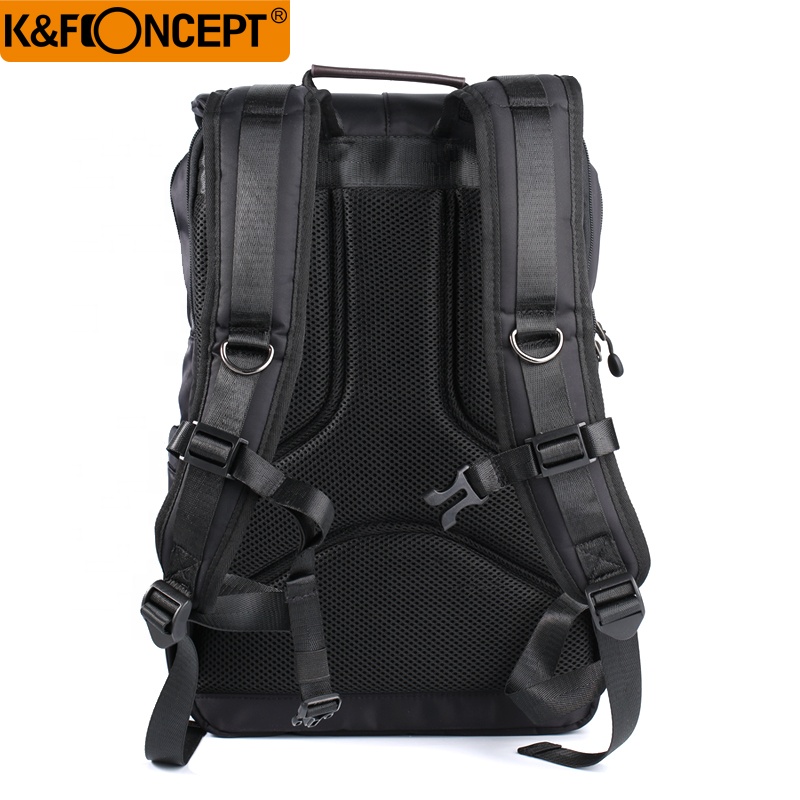 K&F Concept Beta Backpack 20 literes, fotós hátizsák, fekete barna színben