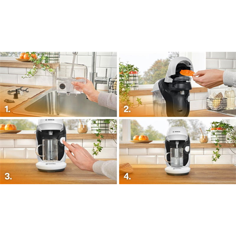 Bosch 114E KÁVÉFŐZŐ KAPSZULÁS TASSIMO HAPPY FEHÉR