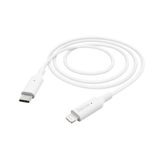 Hama 201598 FIC E3 1m Lightning > USB Type-C fehér adatkábel Hama 201598 FIC E3 1m Lightning > USB Type-C fehér adatkábel
