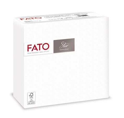 Fato Star szalvéta 38x38cm (40 db/csomag) fehér  (82990000) Fato Star szalvéta 38x38cm (40 db/csomag) fehér  (82990000)