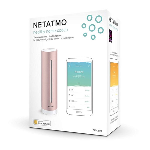 Netatmo Healthy Home Coach okos hőmérséklet, zaj és páratartalom megfigyelő állomás Netatmo Healthy Home Coach okos hőmérséklet, zaj és páratartalom megfigyelő állomás