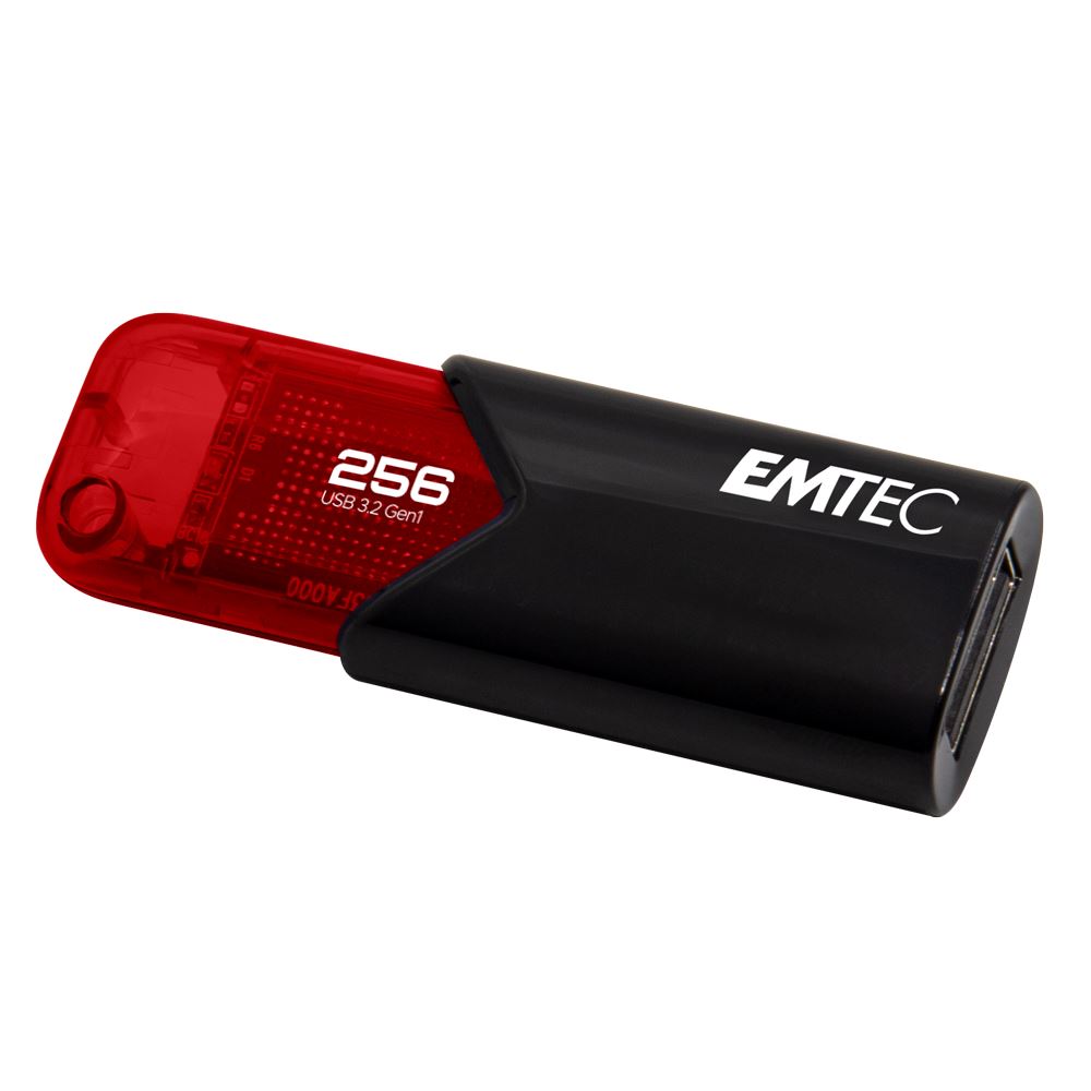 Pen Drive 256GB Emtec B110 Click Easy 3.2 USB 3.2 fekete-piros (ECMMD256GB113) Pen Drive 256GB Emtec B110 Click Easy 3.2 USB 3.2 fekete-piros (ECMMD256GB113)