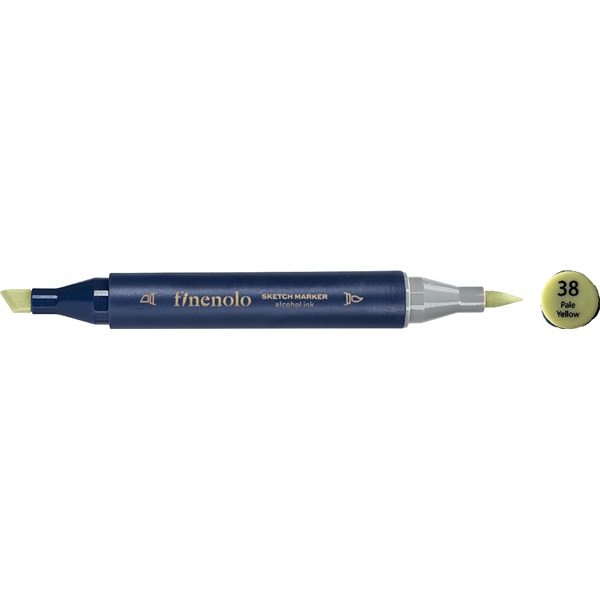 Deli Finenolo 38 - Pale Yellow kétvégű permanent ART marker Deli Finenolo 38 - Pale Yellow kétvégű permanent ART marker