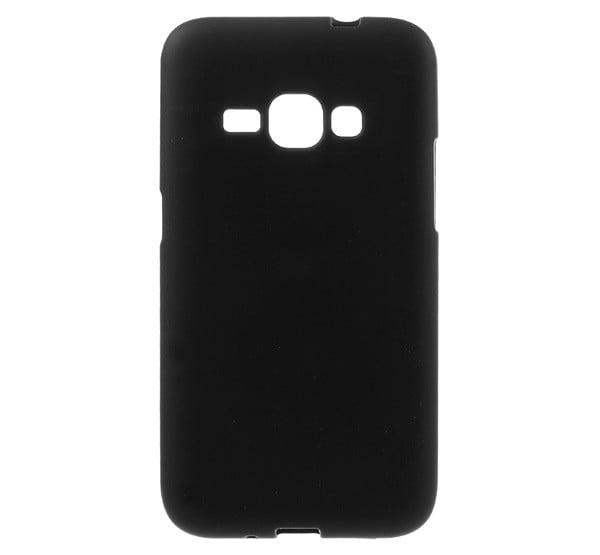 Szilikon telefonvédő (matt) FEKETE [Samsung Galaxy J1 (2016) SM-J120]