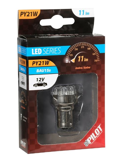 Lampa 12V BAU15S 11 LED dióda, fehér színű (0158371)
