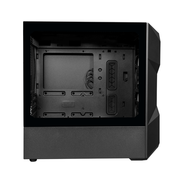 COOLER MASTER Micro ATX MasterBox TD300 MESH  2db ARGB Ventilátorral ház fekete