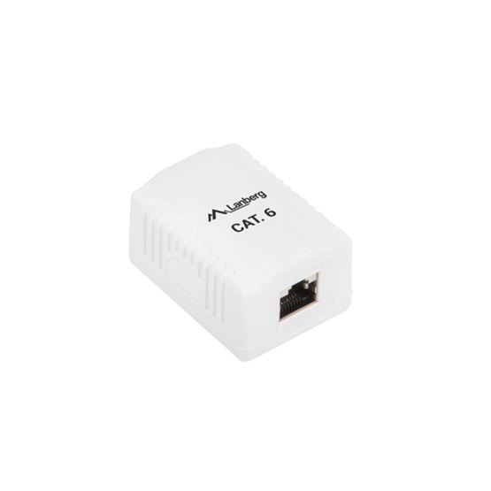 Lanberg OS6-0001-W falon kívüli aljzat CAT.6 FTP árnyékolt 1xRJ45 