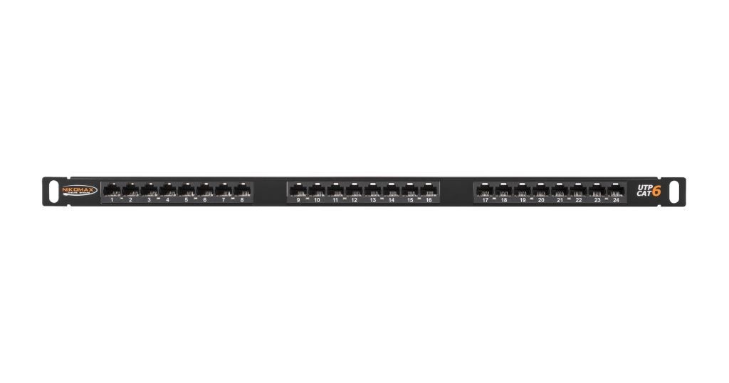 Nikomax UTP patch panel cat.6 24 port 19" 0.5U (NMC-RP24UE2-HU-BK) Nikomax UTP patch panel cat.6 24 port 19" 0.5U (NMC-RP24UE2-HU-BK)