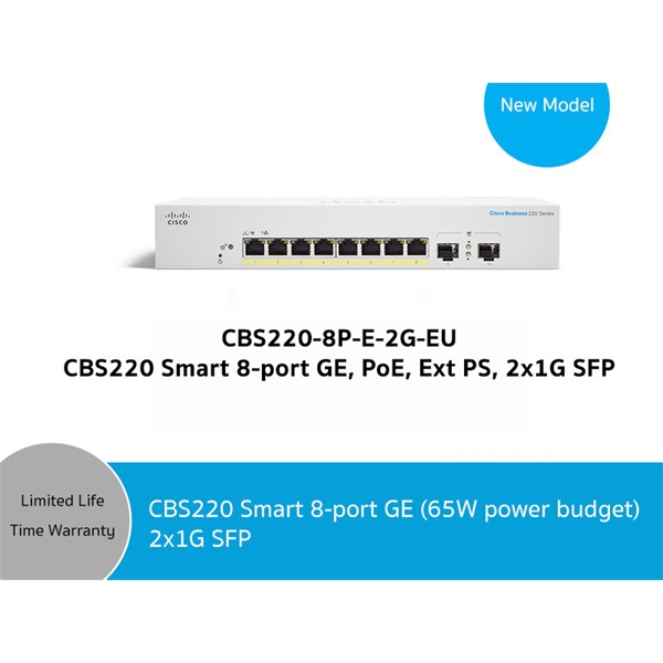 Cisco CBS220-8P-E-2G-EU Business 220 Series Smart Switches Data Sheet