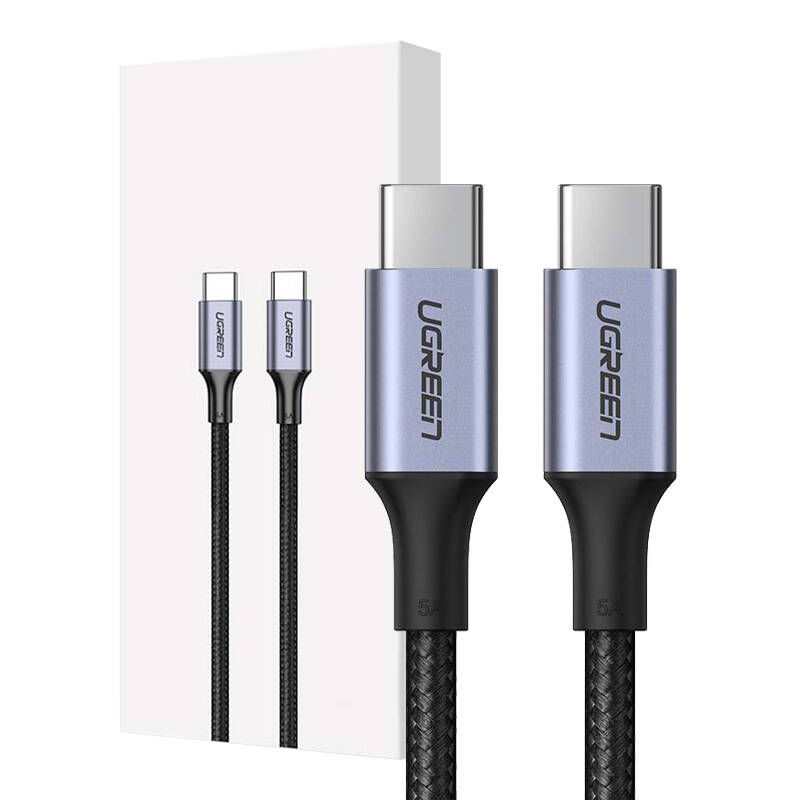UGREEN US316 Type C to Type C Cable, 100W, 1m (fekete) UGREEN US316 Type C to Type C Cable, 100W, 1m (fekete)