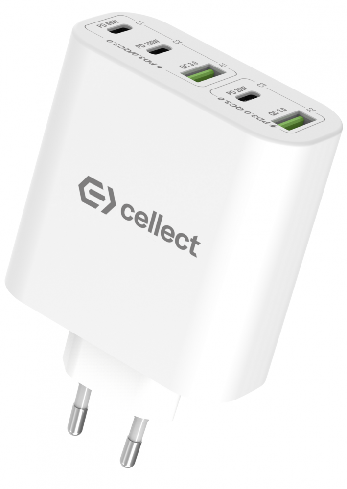 Hálózati gyorstöltő adapter 120W, Fehér