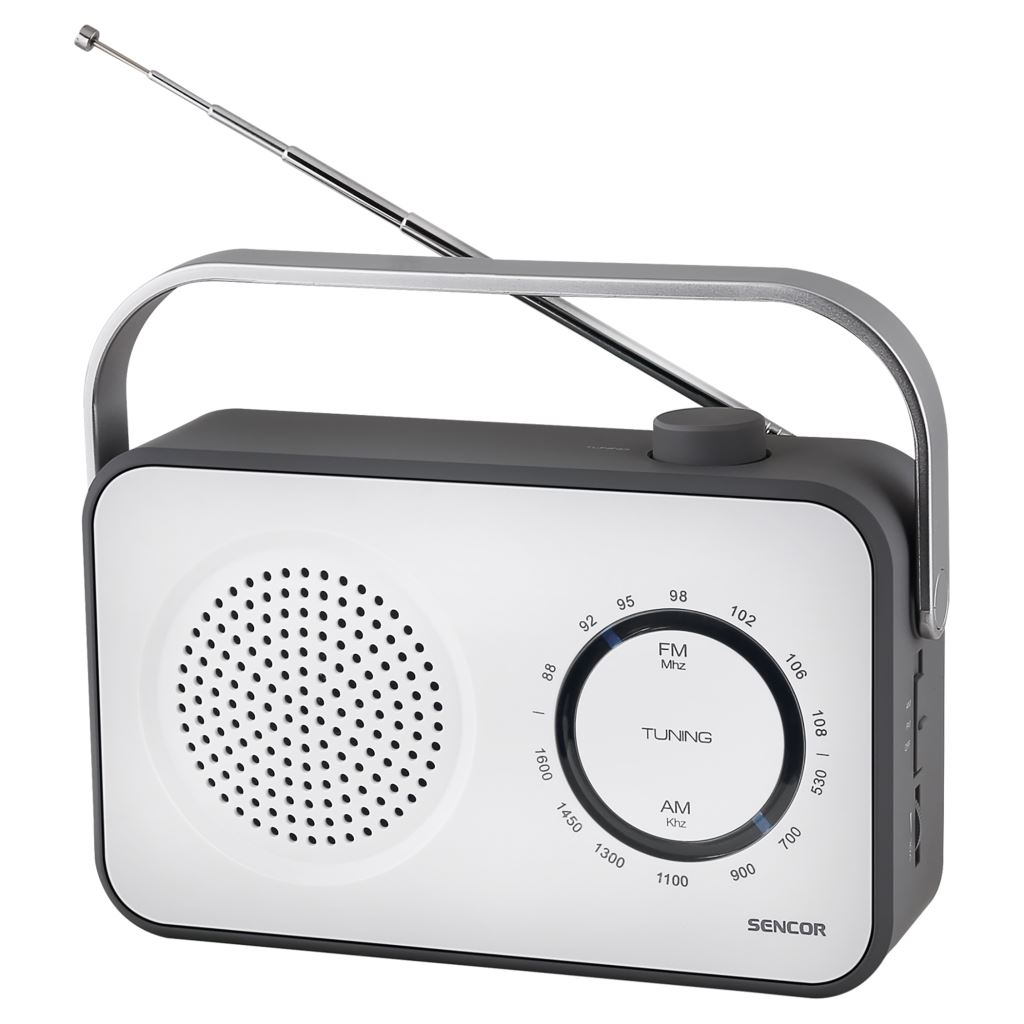 Sencor SRD 2100 W hordozható FM / AM rádió fehér-szürke Sencor SRD 2100 W hordozható FM / AM rádió fehér-szürke