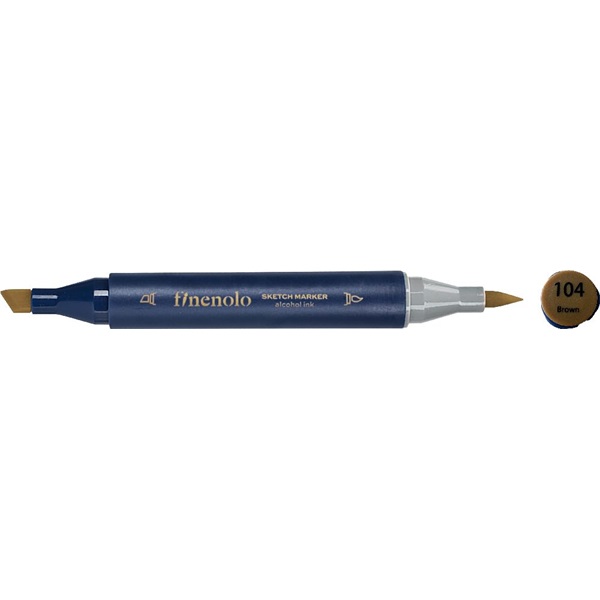 Deli Finenolo 104 - Brown kétvégű permanent ART marker Deli Finenolo 104 - Brown kétvégű permanent ART marker