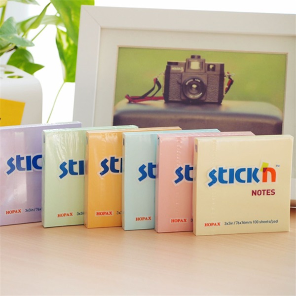 Stick`N 76x76mm 100 lap pasztell sárga öntapadó jegyzettömb