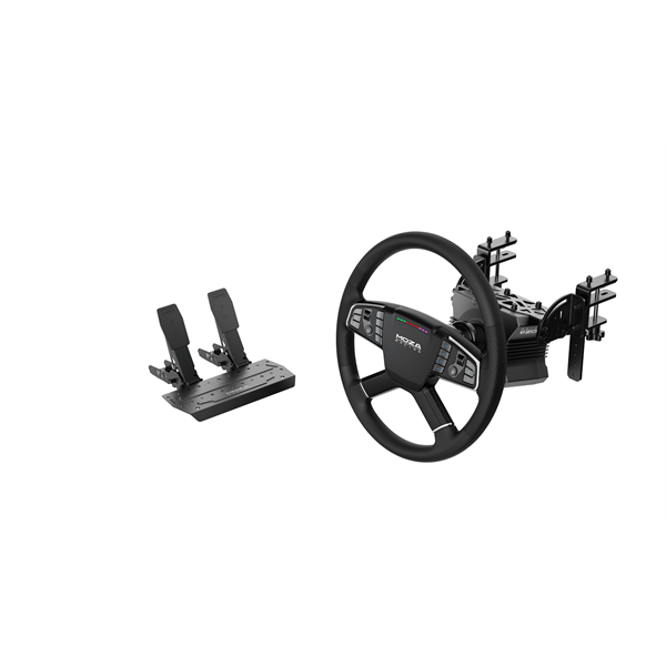 Moza Racing kormány Trucking PC Szimulátor szett  Kamion/Traktor  DD R5 bázis TSW kormány SR-P Lite pedál bilincs 