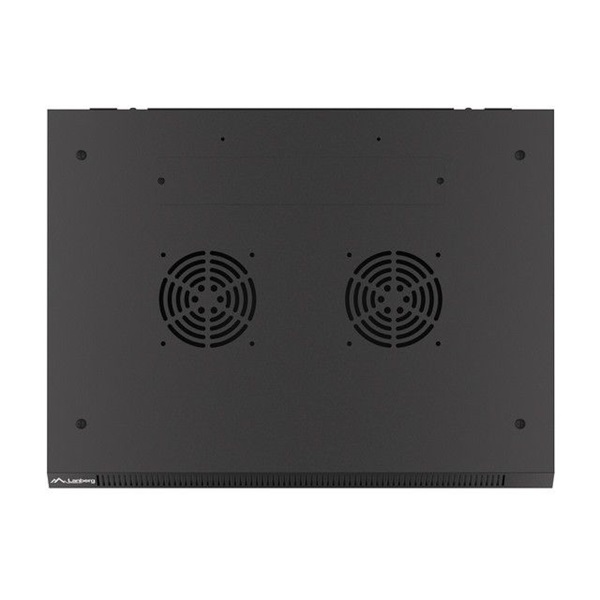 Lanberg 12U 19" fali rack szekrény 600x450mm fekete (WF01-6412-10B)