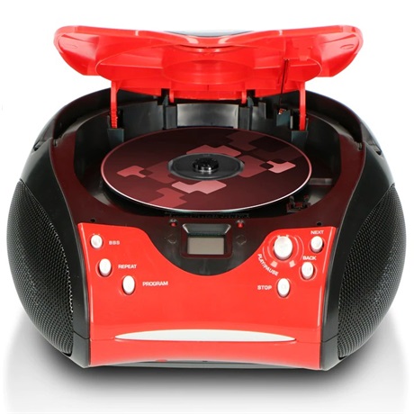Lenco SCD-24 RED BLACK CD-S RÁDIÓ