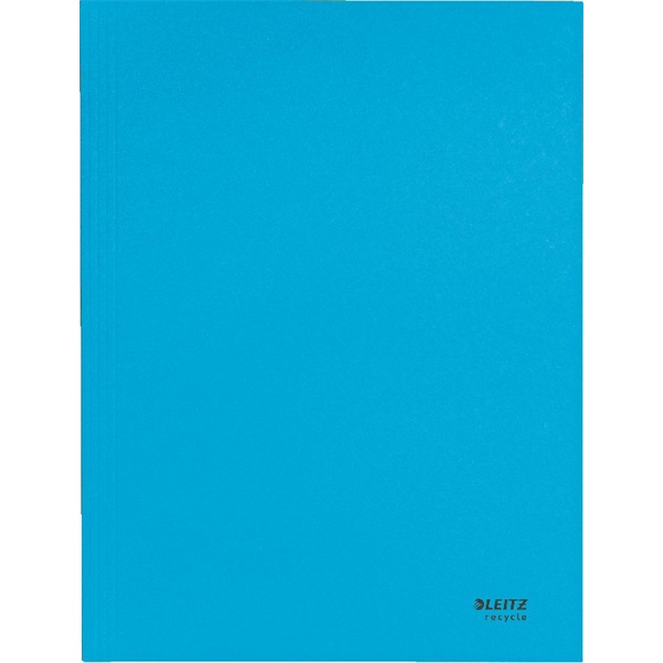 Pólyás dosszié, karton, A4, LEITZ "Recycle", kék