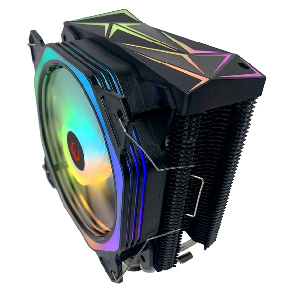 Rampage   OCTAGON C50  max 40dB  96,84 m3/h  4 pin csatlakozó 12cm  A-RGB LED CPU Cooler