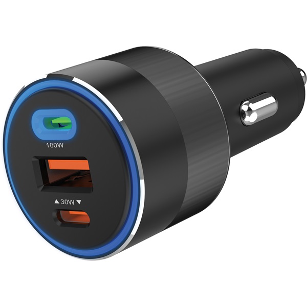 SANDBERG Autós töltő, Car Charger 3in1 130W USB-C PD SANDBERG Autós töltő, Car Charger 3in1 130W USB-C PD