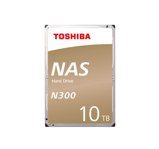 10TB Toshiba 3.5" N300 SATA merevlemez (HDWG11AEZSTA)