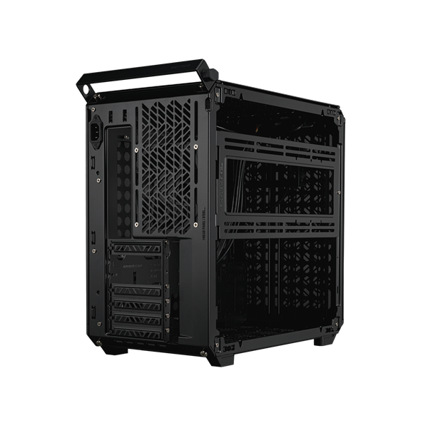 COOLER MASTER Mid ATX QUBE 500 FLATPACK BLACK EDITION Tápegység nélkül Ház  fekete